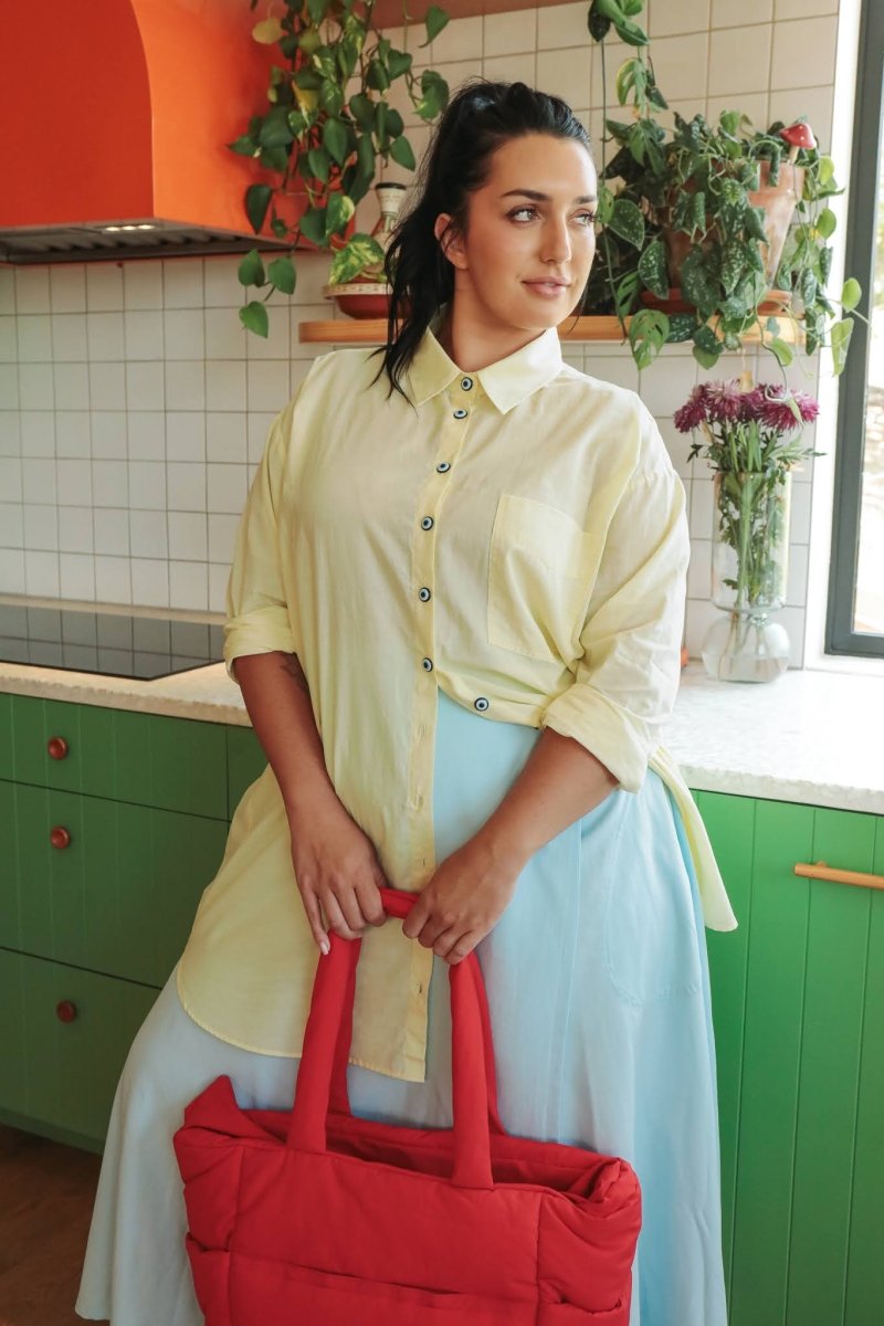 *NEW* Abla A-Line Wrap Skirt - Soft Blue -  - OddBird Co.