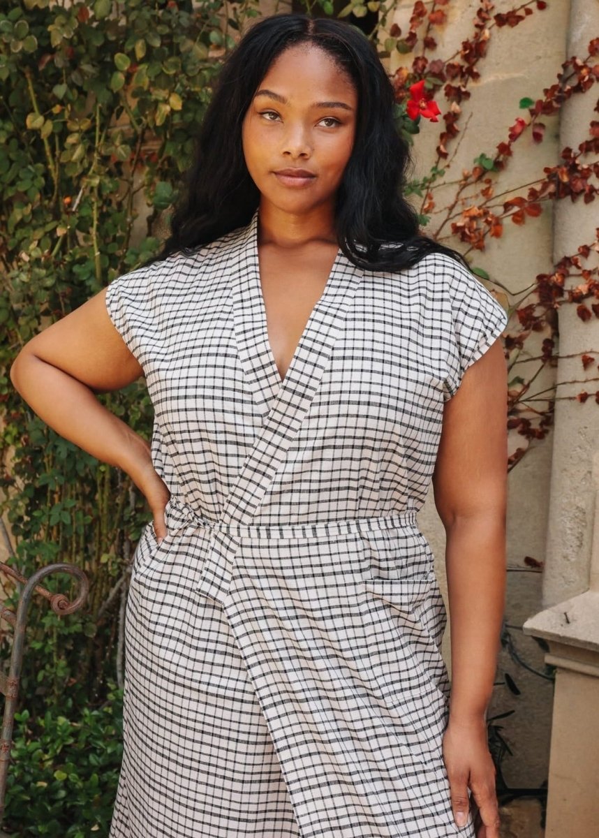 *NEW* Aydın House Dress - Picnic Check - DLEAYDINPCXS - OddBird Co.