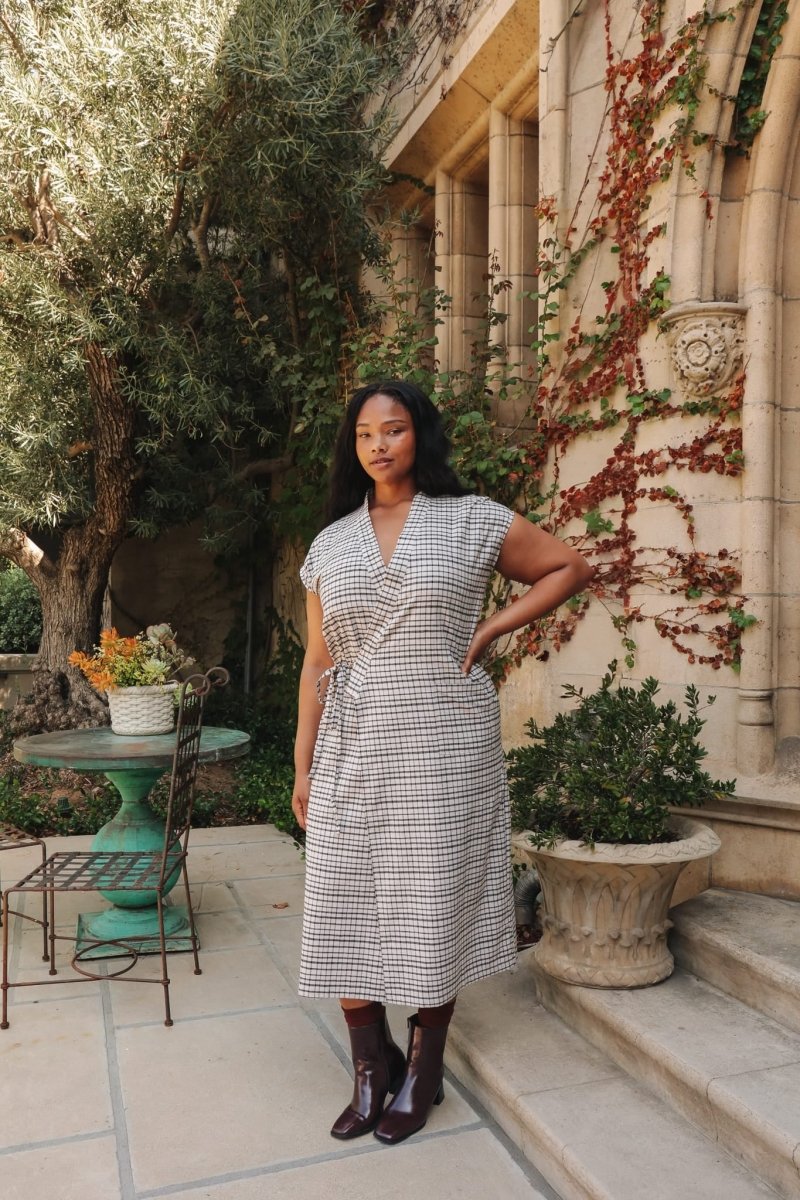 *NEW* Aydın House Dress - Picnic Check - DLEAYDINPCXS - OddBird Co.