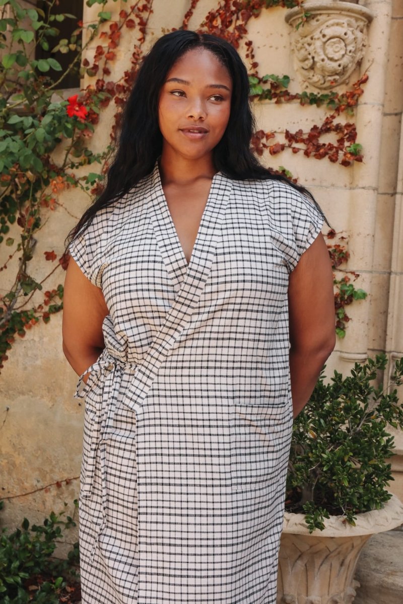 *NEW* Aydın House Dress - Picnic Check - DLEAYDINPCXS - OddBird Co.
