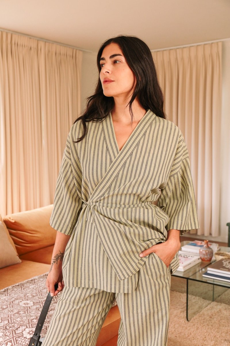 *NEW* Kardeş Loungewear Separates - Minted Stripe - PLEKSTRIXS - OddBird Co.