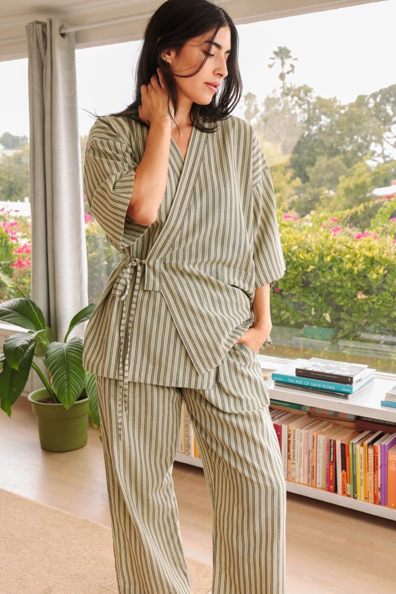 *NEW* Kardeş Loungewear Separates - Minted Stripe - PLEKSTRIXS - OddBird Co.