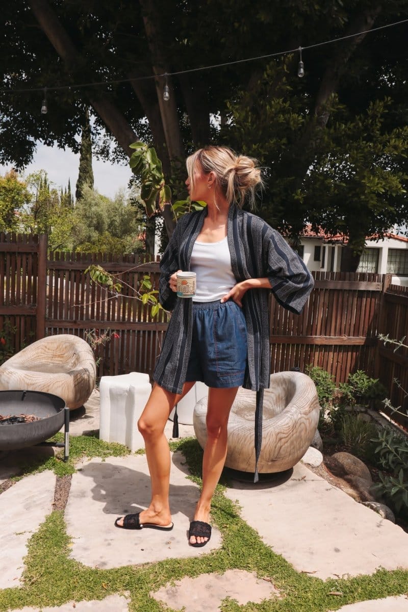 OddBird Loungewear *NEW* Kardeş Loungewear Shorts - Chambray