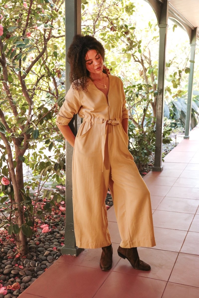 *NEW* Limited Edition Divane Jumpsuit - Long - Sleeve - JLEDIVANLSKHKIXXS - OddBird Co.