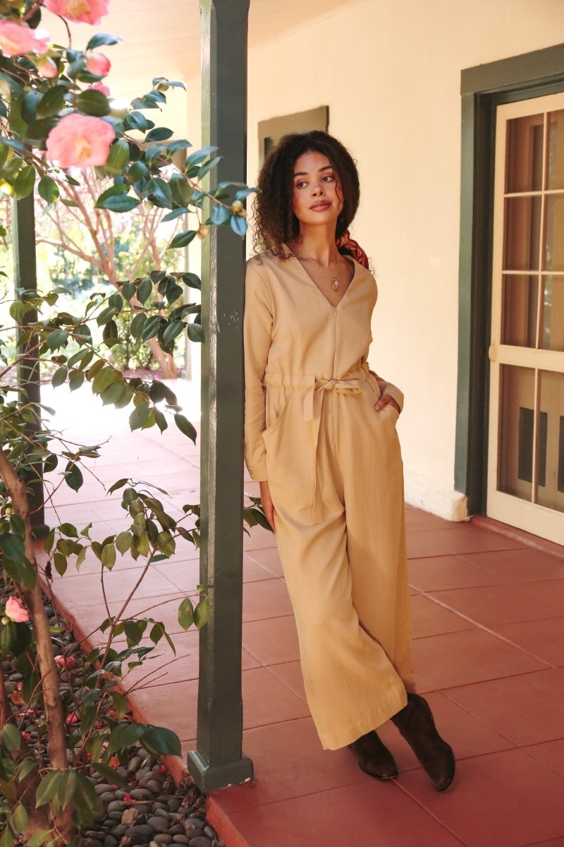 *NEW* Limited Edition Divane Jumpsuit - Long - Sleeve - JLEDIVANLSKHKIXXS - OddBird Co.