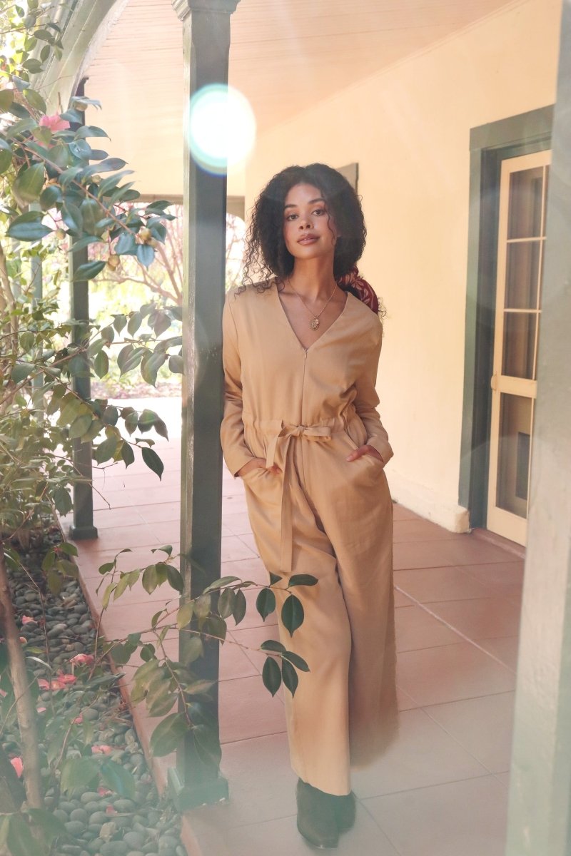 *NEW* Limited Edition Divane Jumpsuit - Long - Sleeve - JLEDIVANLSKHKIXXS - OddBird Co.