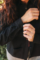 *NEW* Limited Edition Melek Cropped Denim Shirt - Black -  - OddBird Co.