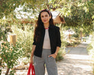 *NEW* Limited Edition Melek Cropped Denim Shirt - Black -  - OddBird Co.