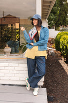 *NEW* Limited Edition Melek Cropped Denim Shirt - Light Wash - JLEMELEKCROPXS - OddBird Co.