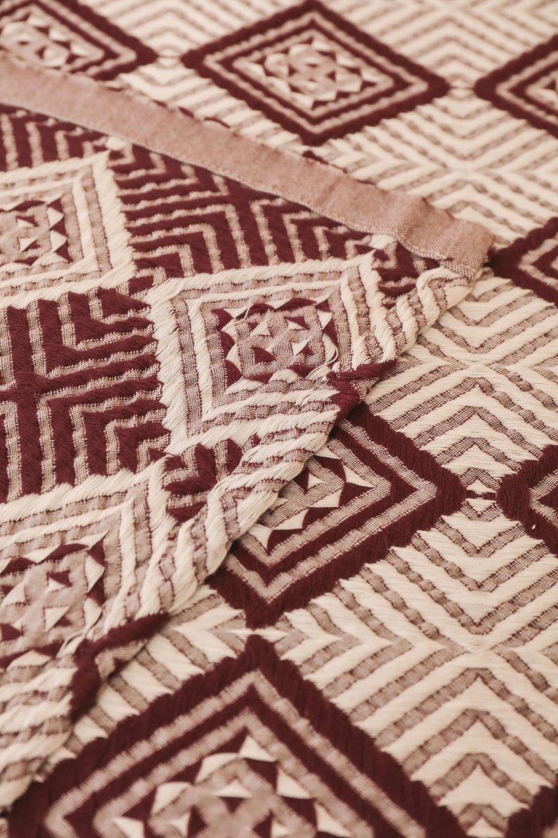 *NEW* Limited Edition Zarif Blanket - King - BLEZARIFKBRGNDY - OddBird Co.