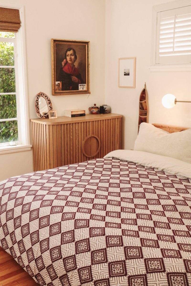 *NEW* Limited Edition Zarif Blanket - King - BLEZARIFKBRGNDY - OddBird Co.