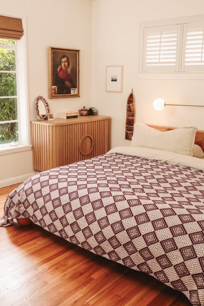 *NEW* Limited Edition Zarif Blanket - King - BLEZARIFKBRGNDY - OddBird Co.