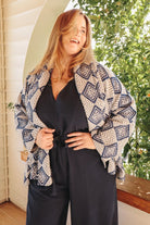 *NEW* Limited Edition Zarif Shawl Sweater - OLEZARIFBLUEXXS - OddBird Co.