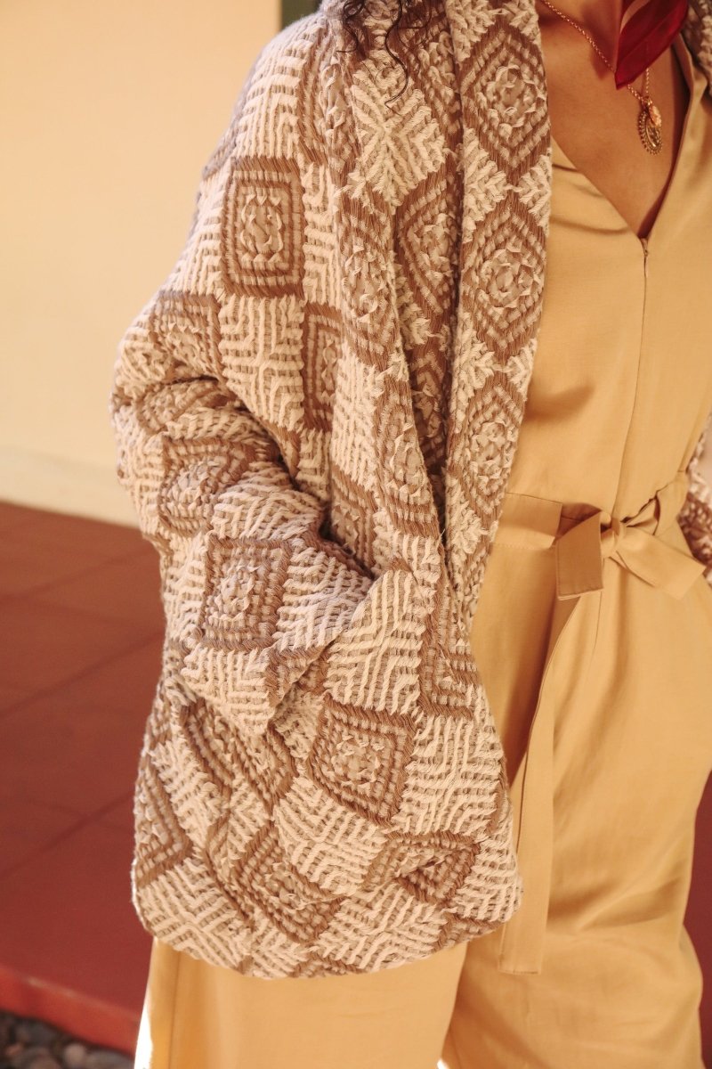 *NEW* Limited Edition Zarif Shawl Sweater - OLEZARIFCRMLXXS - OddBird Co.