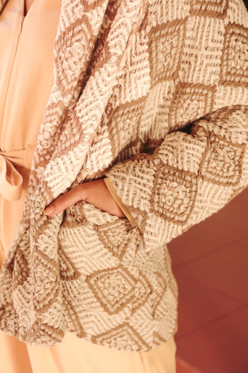 *NEW* Limited Edition Zarif Shawl Sweater - OLEZARIFCRMLXXS - OddBird Co.