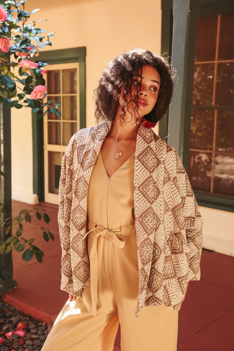 *NEW* Limited Edition Zarif Shawl Sweater - OLEZARIFCRMLXXS - OddBird Co.