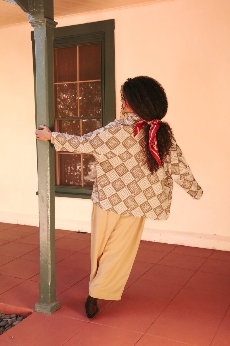 *NEW* Limited Edition Zarif Shawl Sweater - OLEZARIFCRMLXXS - OddBird Co.