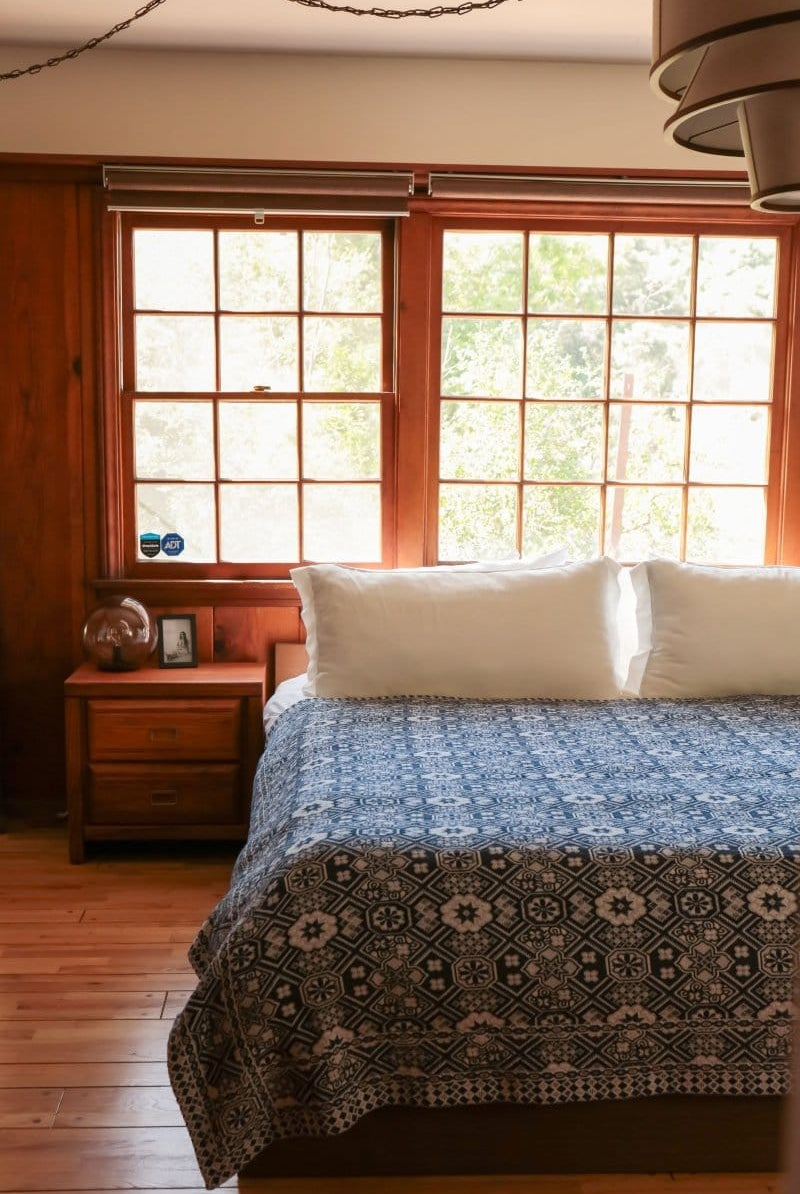 OddBird Blankets Mustard Mosaic Handwoven Blanket - King/Queen