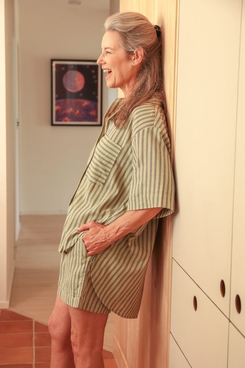*NEW* Neşe Separates - Minted Stripe - TLENESEMINTXS - OddBird Co.
