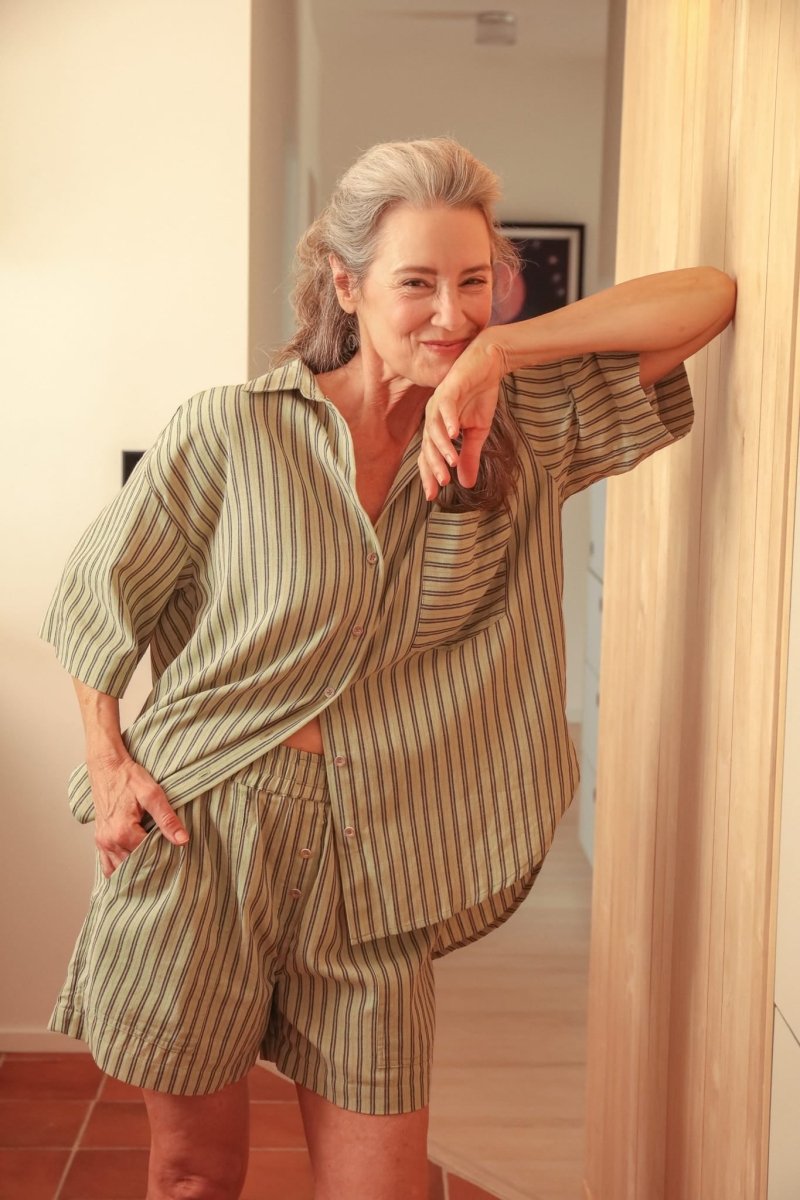 *NEW* Neşe Separates - Minted Stripe - TLENESEMINTXS - OddBird Co.