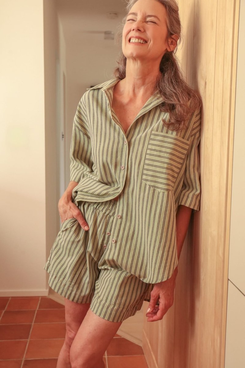 *NEW* Neşe Separates - Minted Stripe - TLENESEMINTXS - OddBird Co.