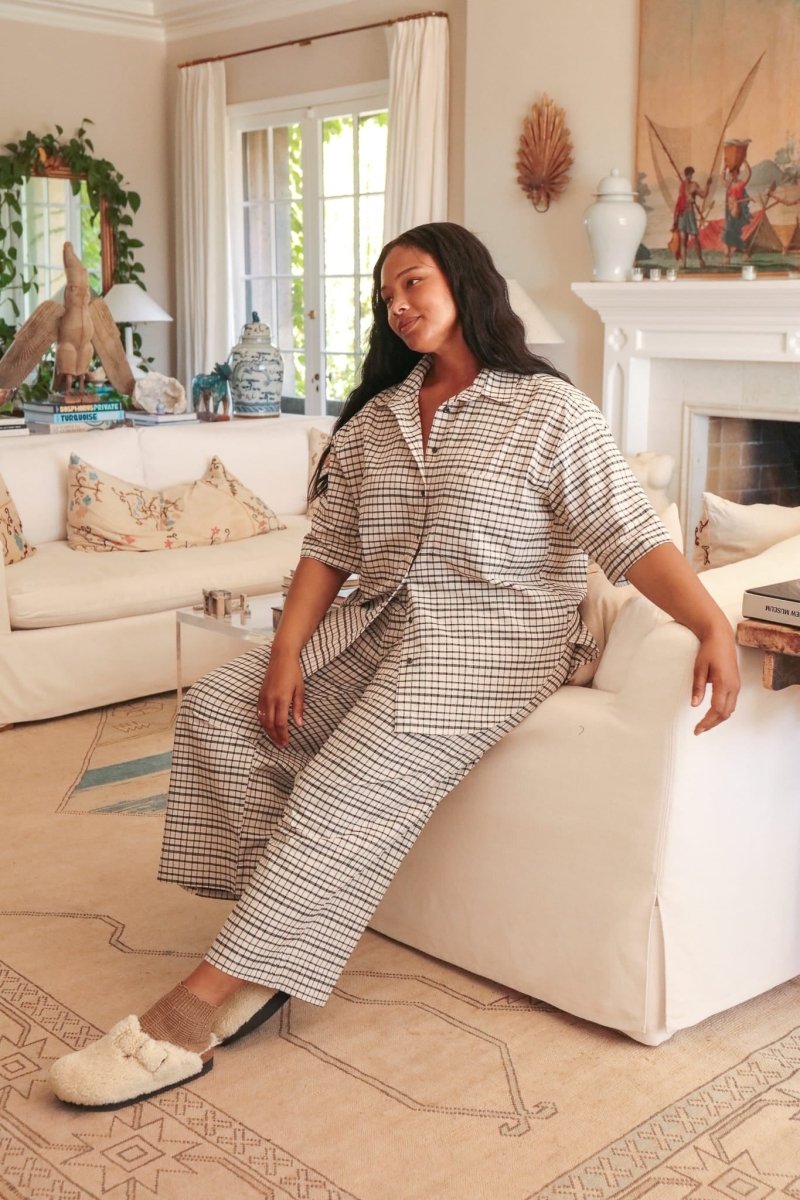 *NEW* Neşe Shirt- Picnic Check - DLENESEPCXS - OddBird Co.