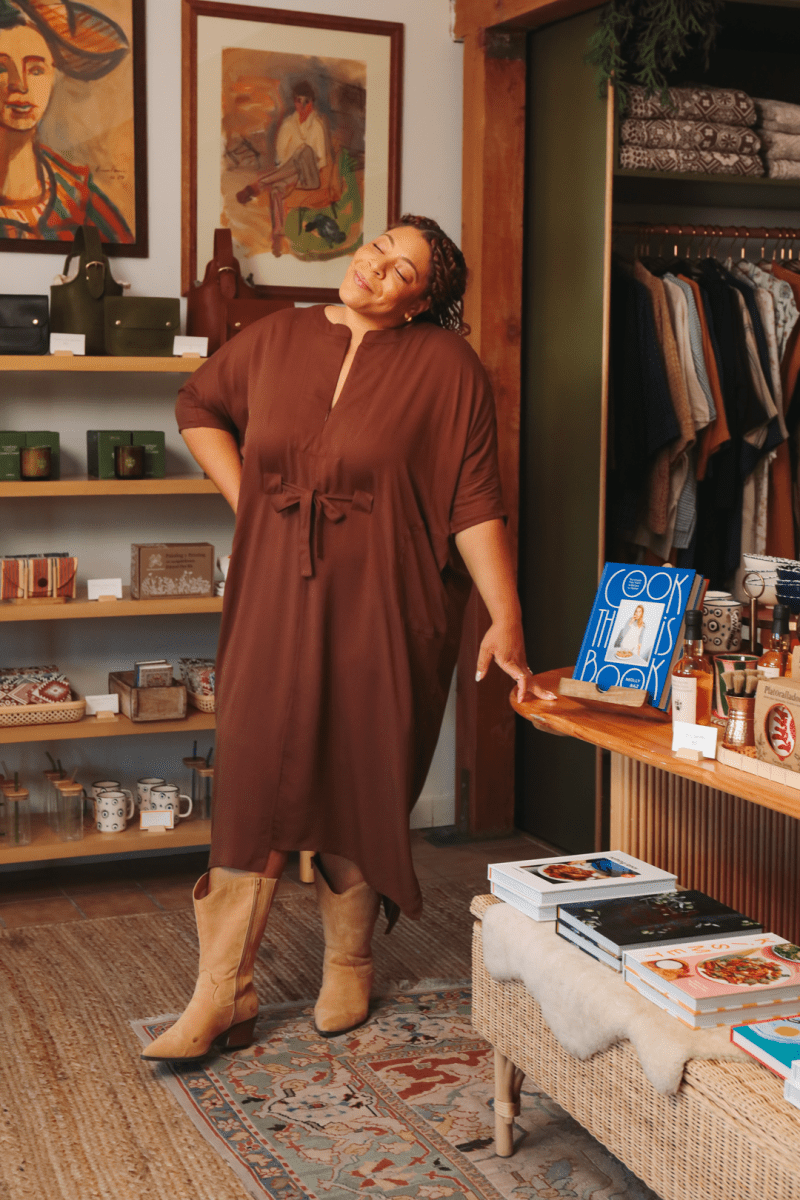 OddBird Loungewear Rüya Tunic - Chocolate Brown