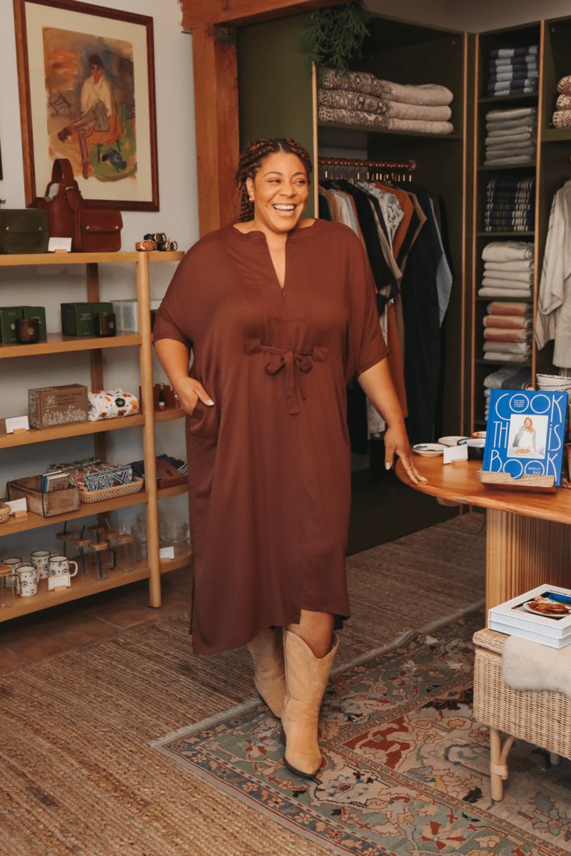 OddBird Loungewear Rüya Tunic - Chocolate Brown