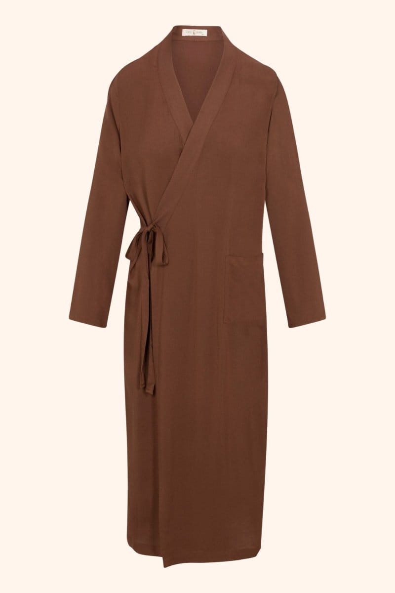 OddBird Loungewear The 'Aydin' Long Sleeve Dress