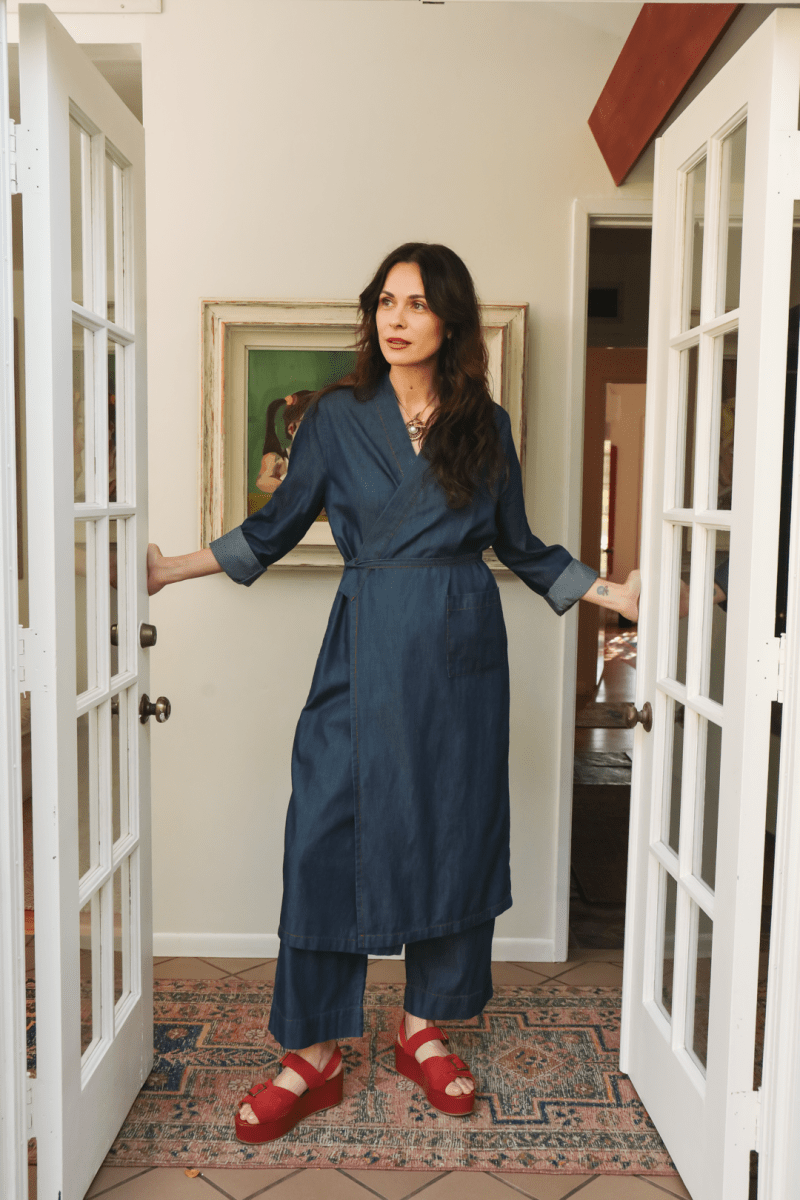 OddBird Loungewear *NEW* The 'Aydin' Long Sleeve Dress - Chambray