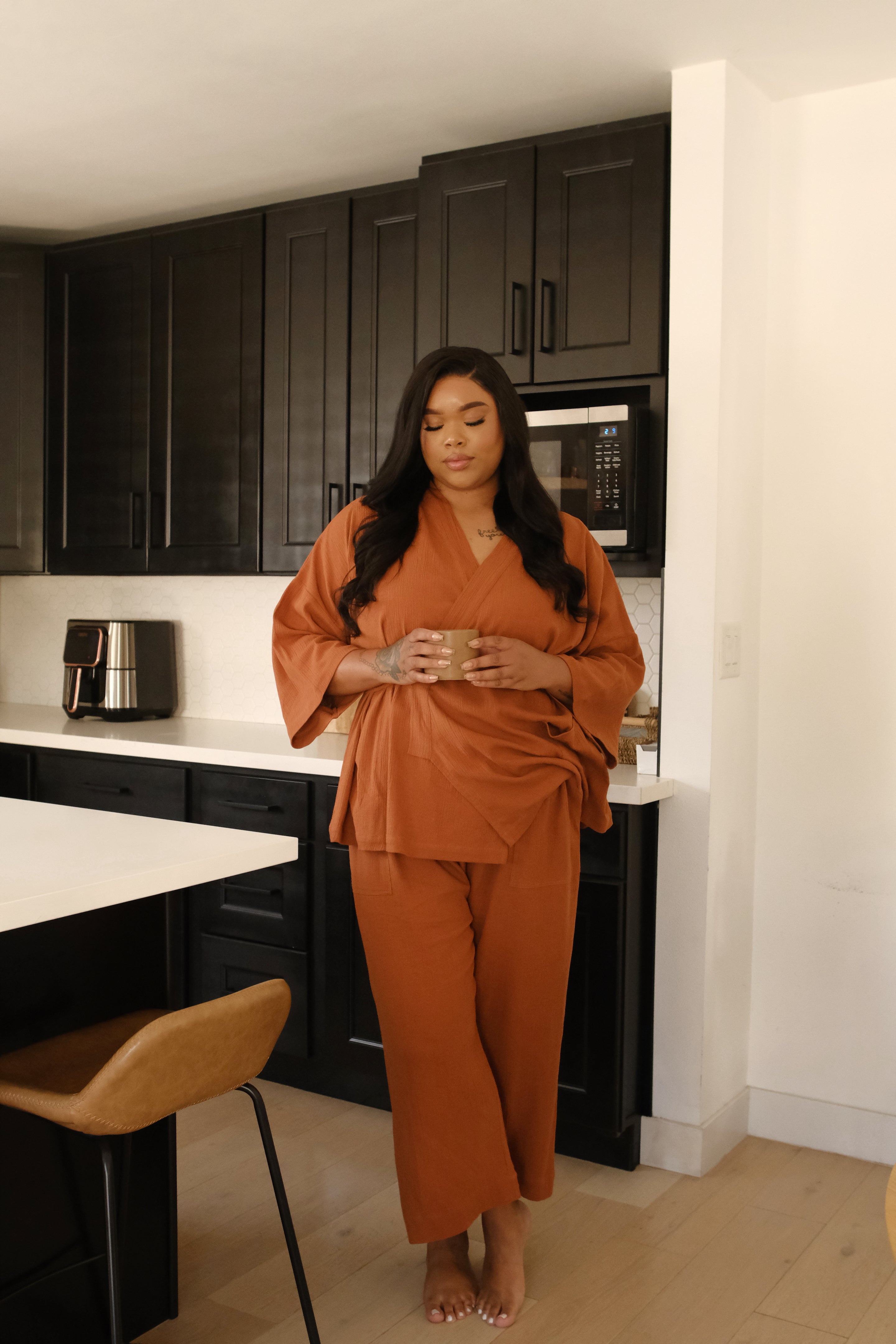 Kardeş Şile Loungewear Collection - Burnt Orange – OddBird Co.