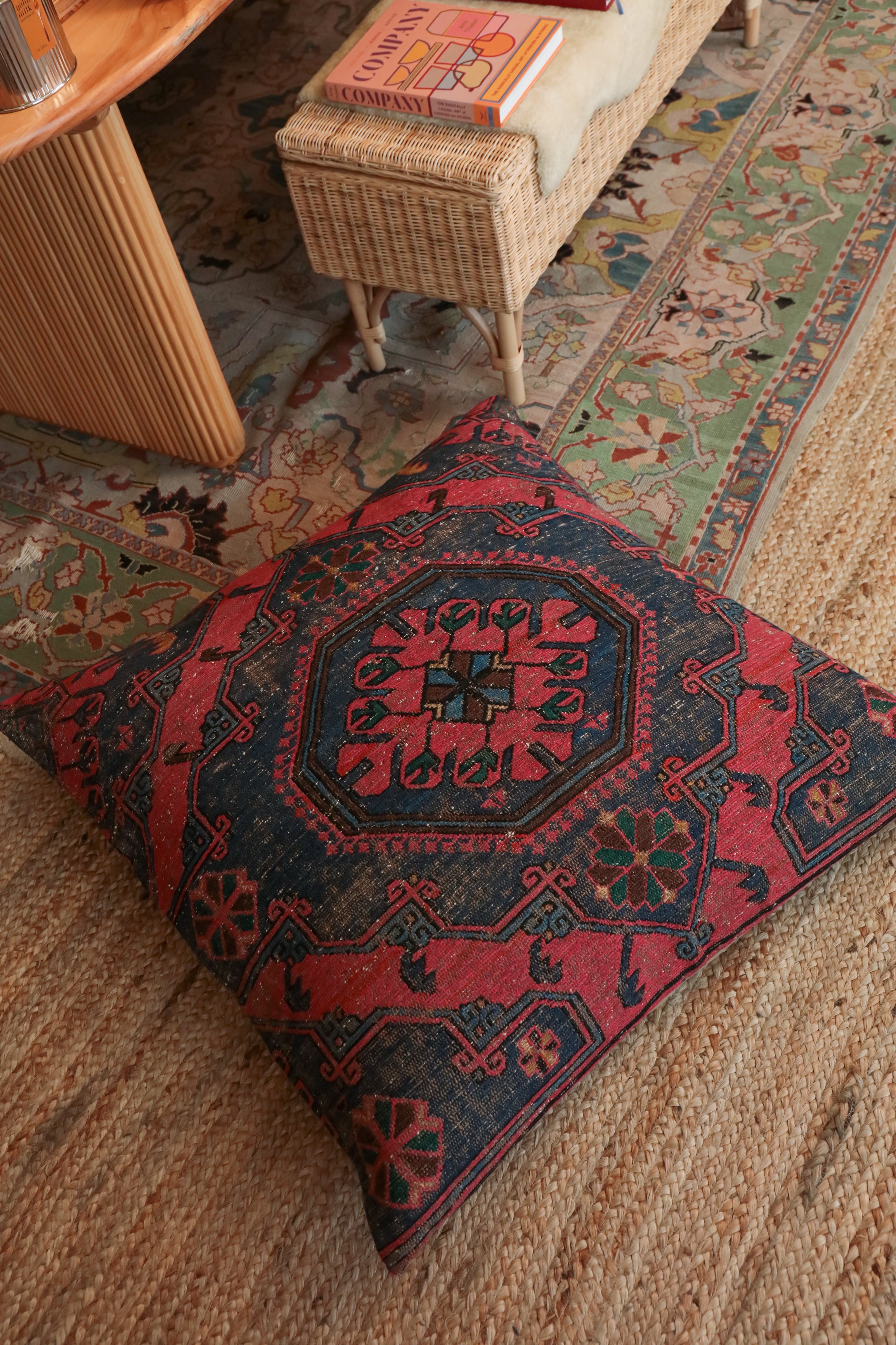Kilim Floor Pillow Bir OddBird Co