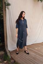 Rüya Tunic - Indigo - DLERUYAINDIXXS - OddBird Co.