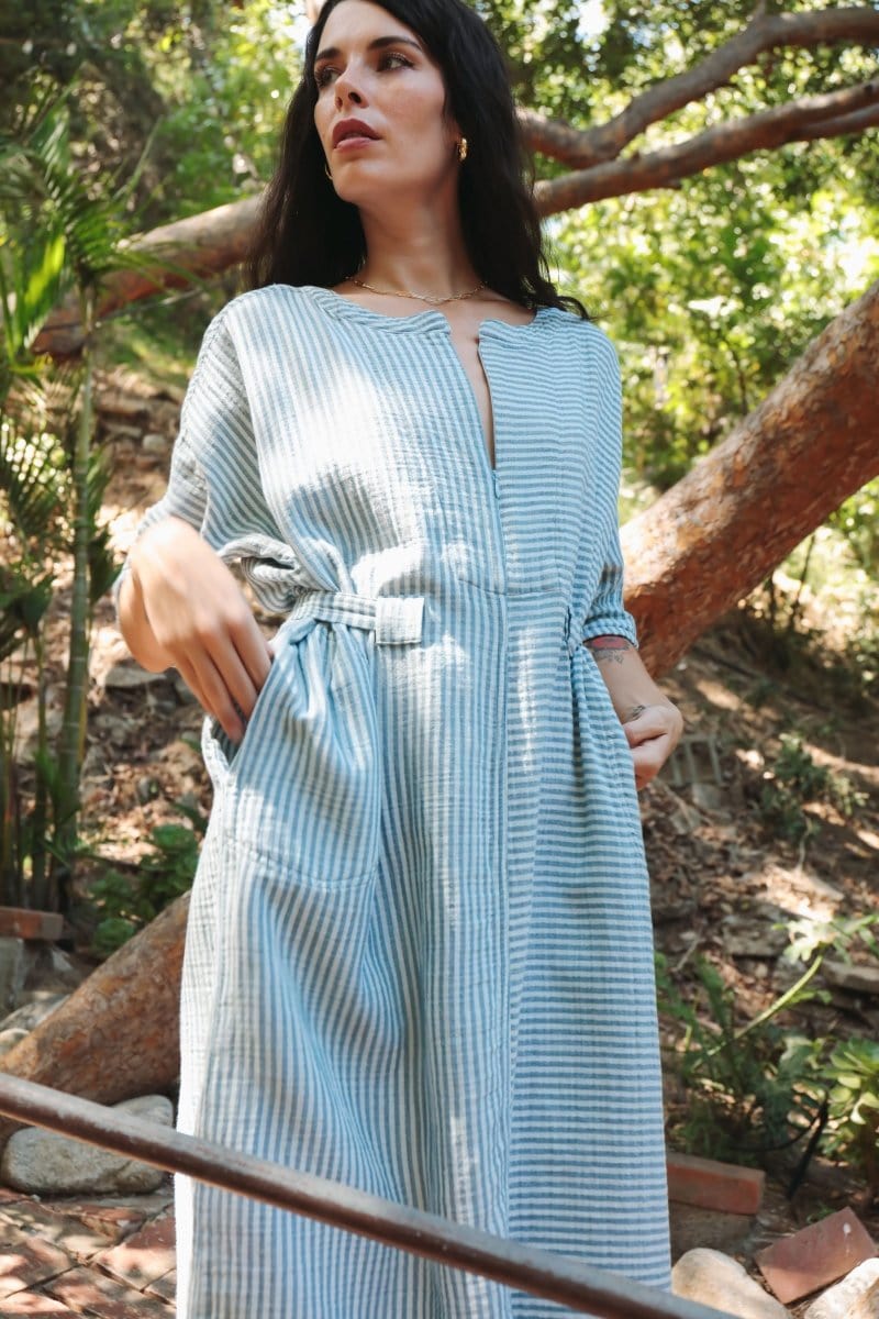 OddBird Loungewear Rüya Tunic - Ocean Blue