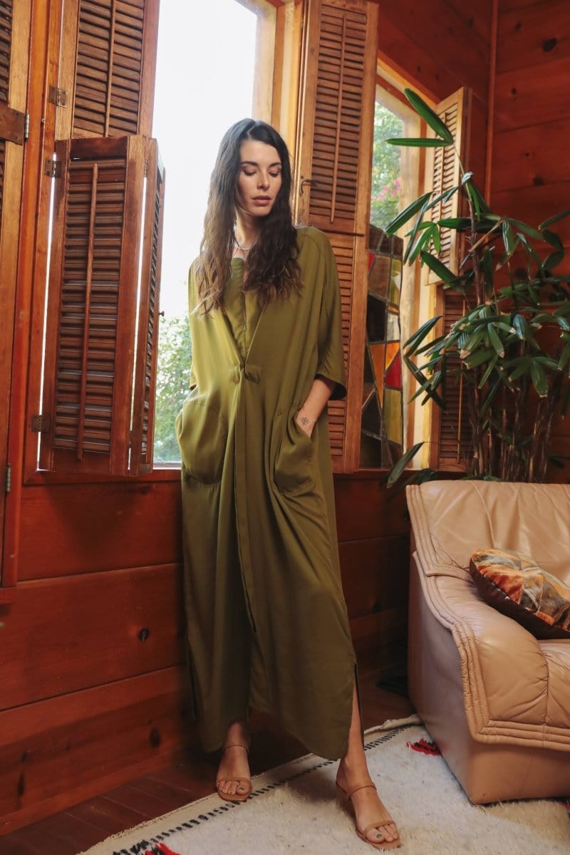 OddBird Loungewear Rüya Tunic - Olive