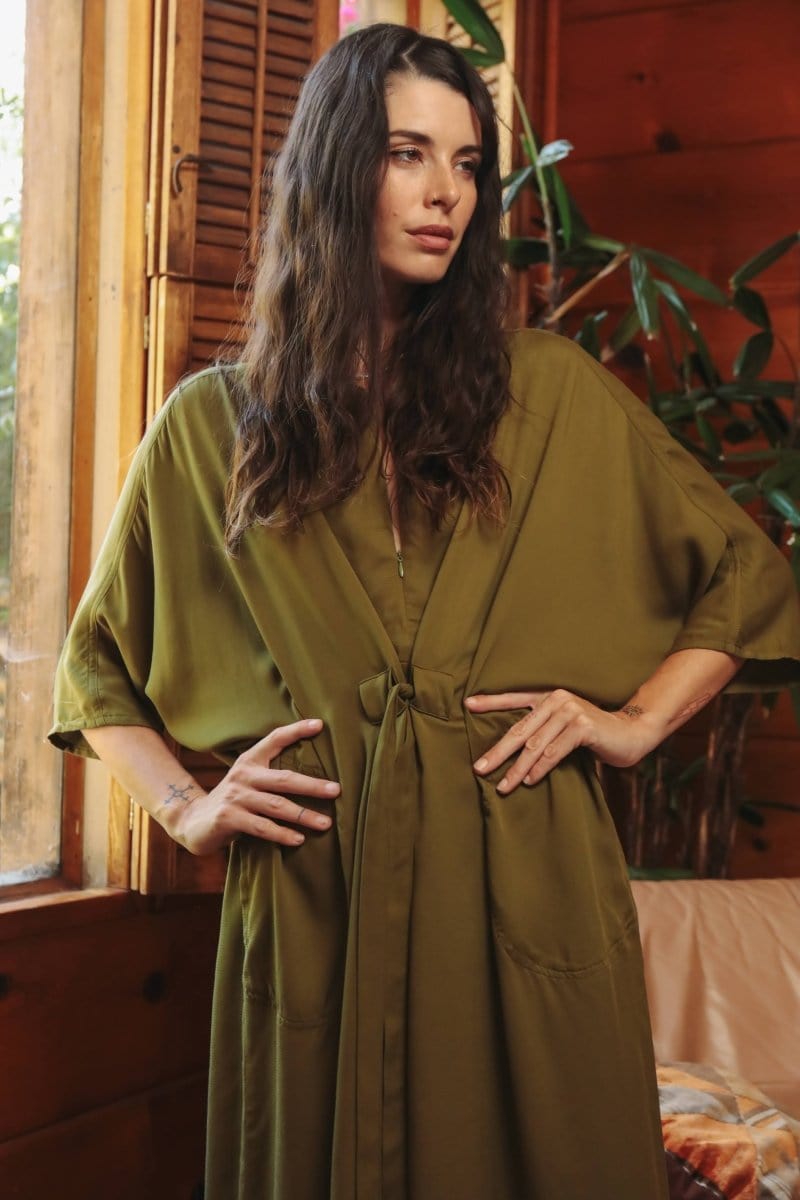 OddBird Loungewear Rüya Tunic - Olive