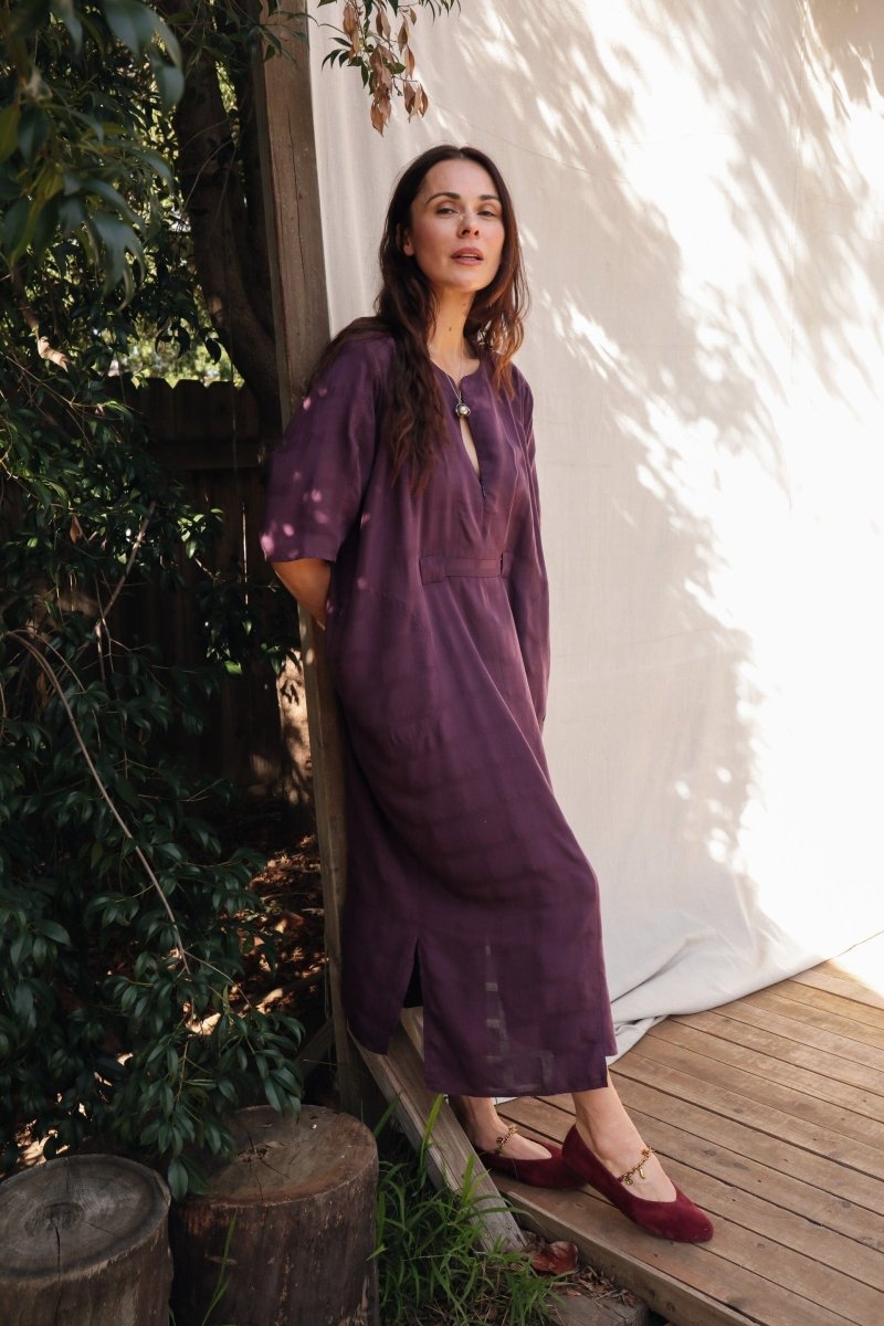 Rüya Tunic - Plum - DLERUYAPLUMXXS - OddBird Co.