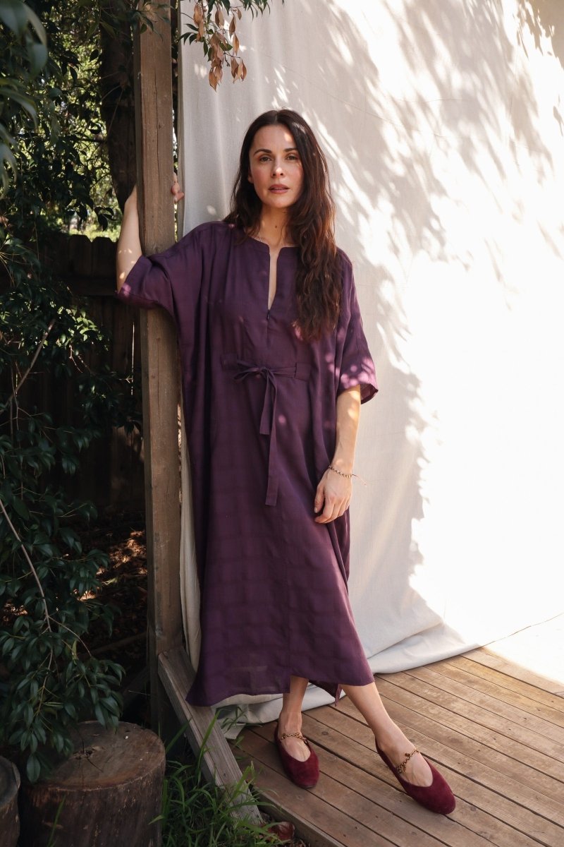 Rüya Tunic - Plum - DLERUYAPLUMXXS - OddBird Co.