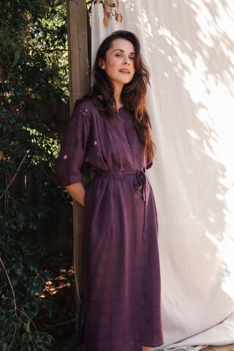 Rüya Tunic - Plum - DLERUYAPLUMXXS - OddBird Co.