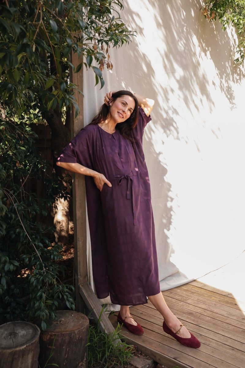 Rüya Tunic - Plum - DLERUYAPLUMXXS - OddBird Co.