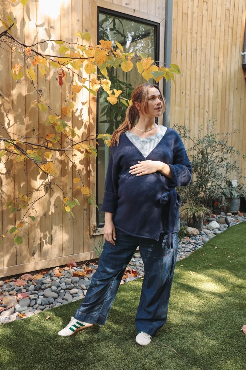 Sirin Ballet Sweater - OLESIRINNAVYXXS - OddBird Co.