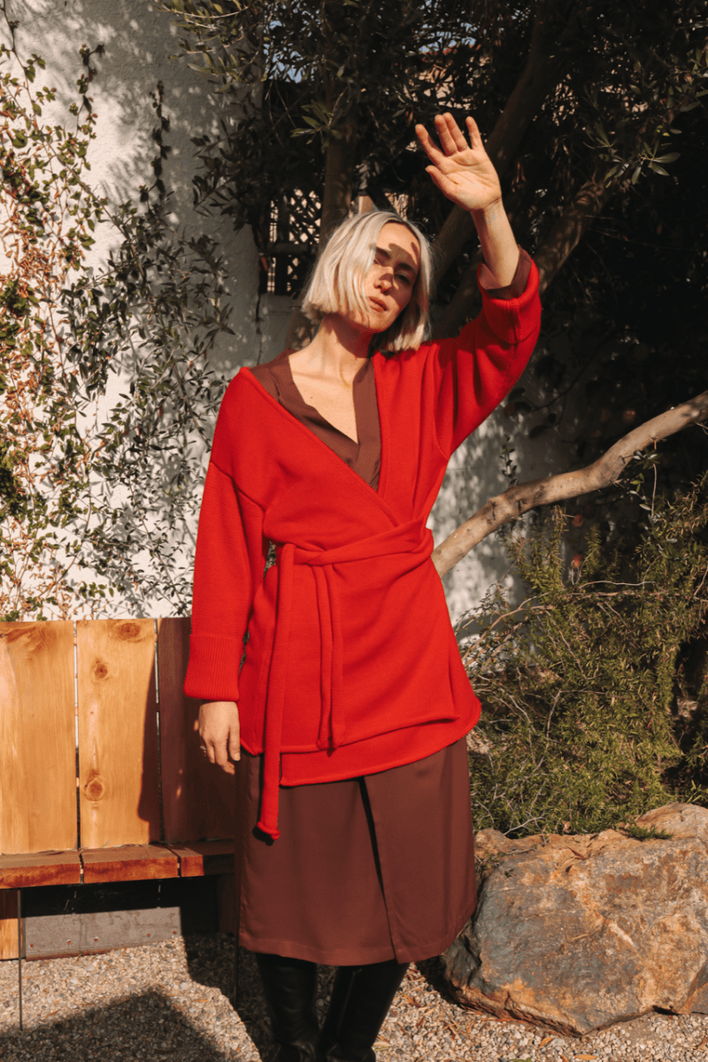 Sirin Ballet Sweater - OLESIRINREDXXS - OddBird Co.