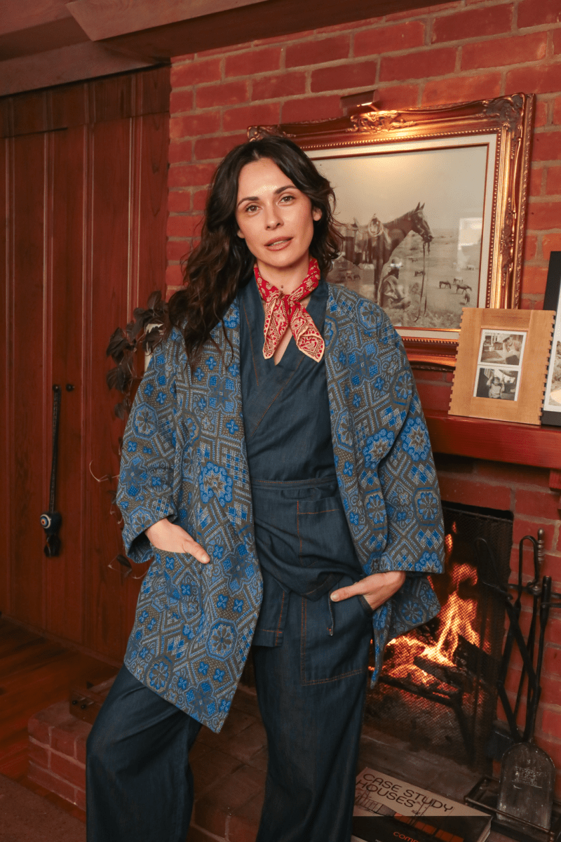 OddBird Loungewear Midnight / XXS/P The Mosaic Coat- MADE TO ORDER