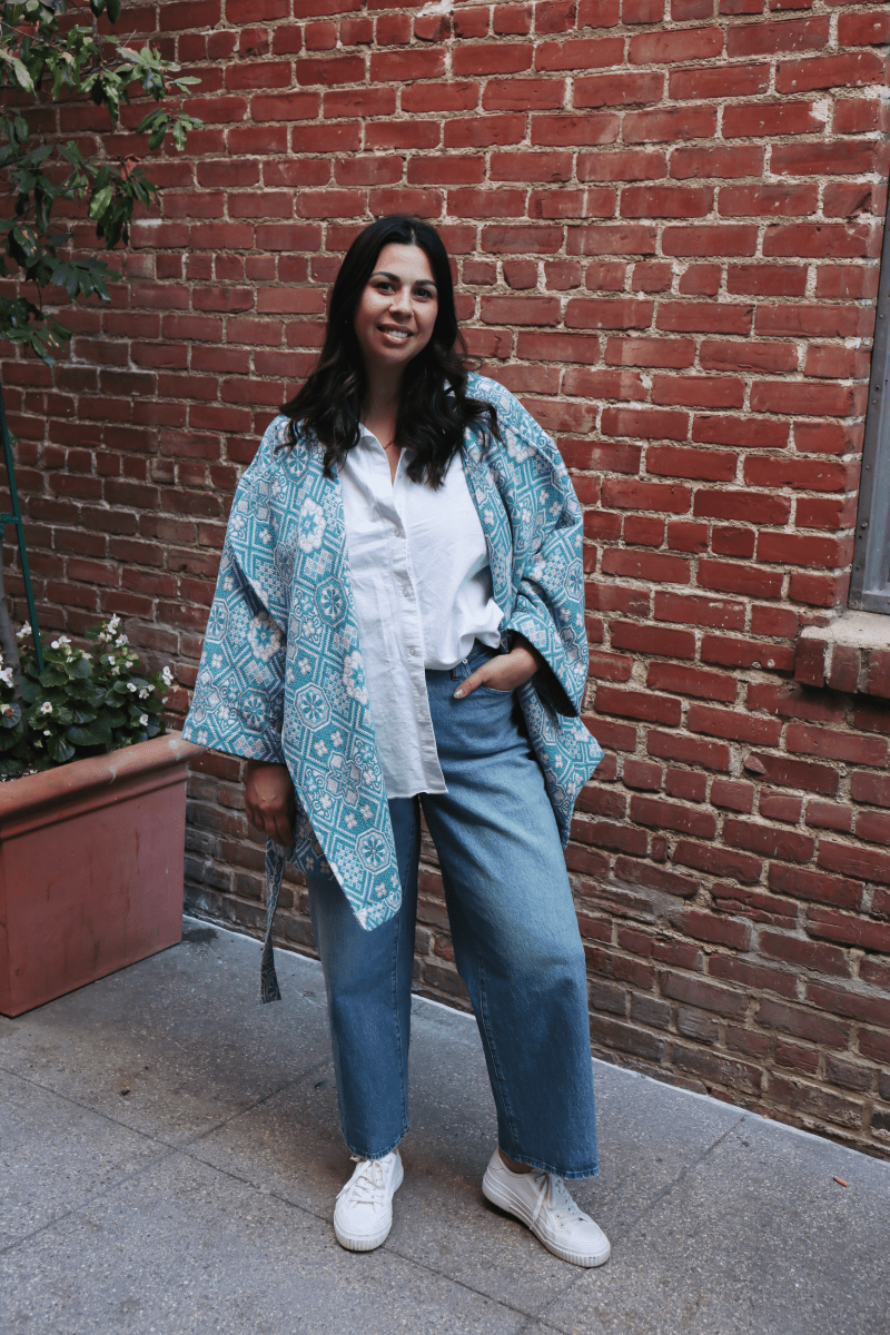 OddBird Loungewear Turquoise / XS/S The Mosaic Coat- READY-TO-SHIP (Copy)