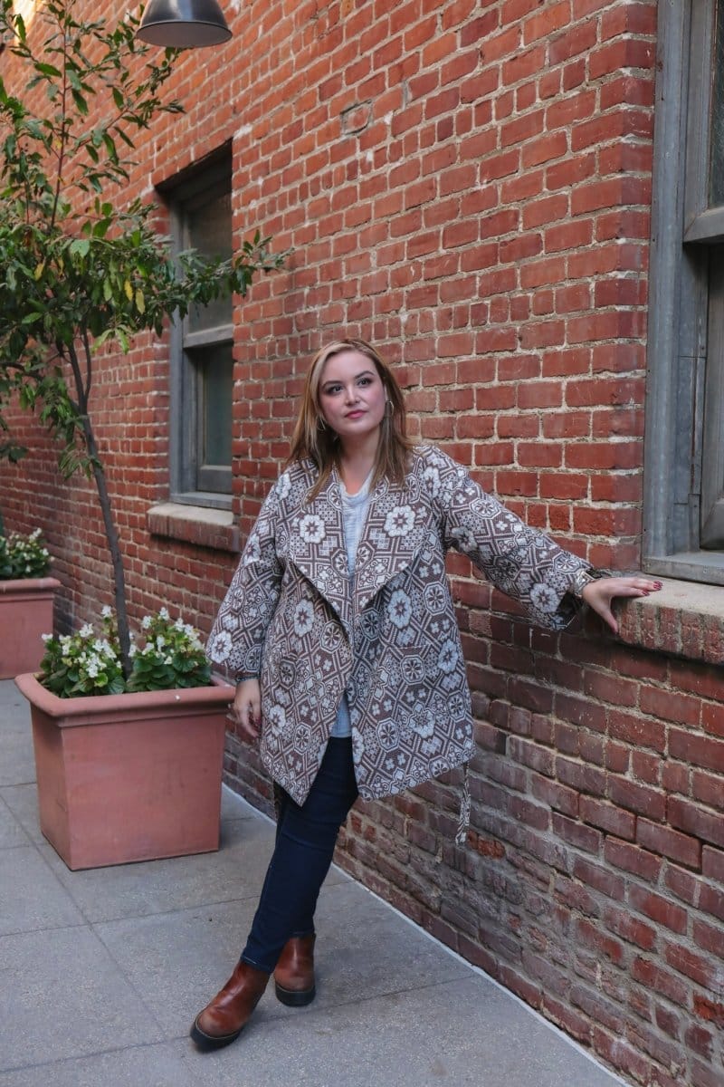 OddBird Loungewear Chocolate Brown / XS/S The Mosaic Coat- MADE TO ORDER