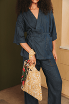 OddBird Co. Mustard Waste Not Want Not - Mosaic Loop Bag