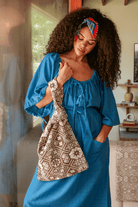 OddBird Co. Chocolate Brown Waste Not Want Not - Mosaic Loop Bag