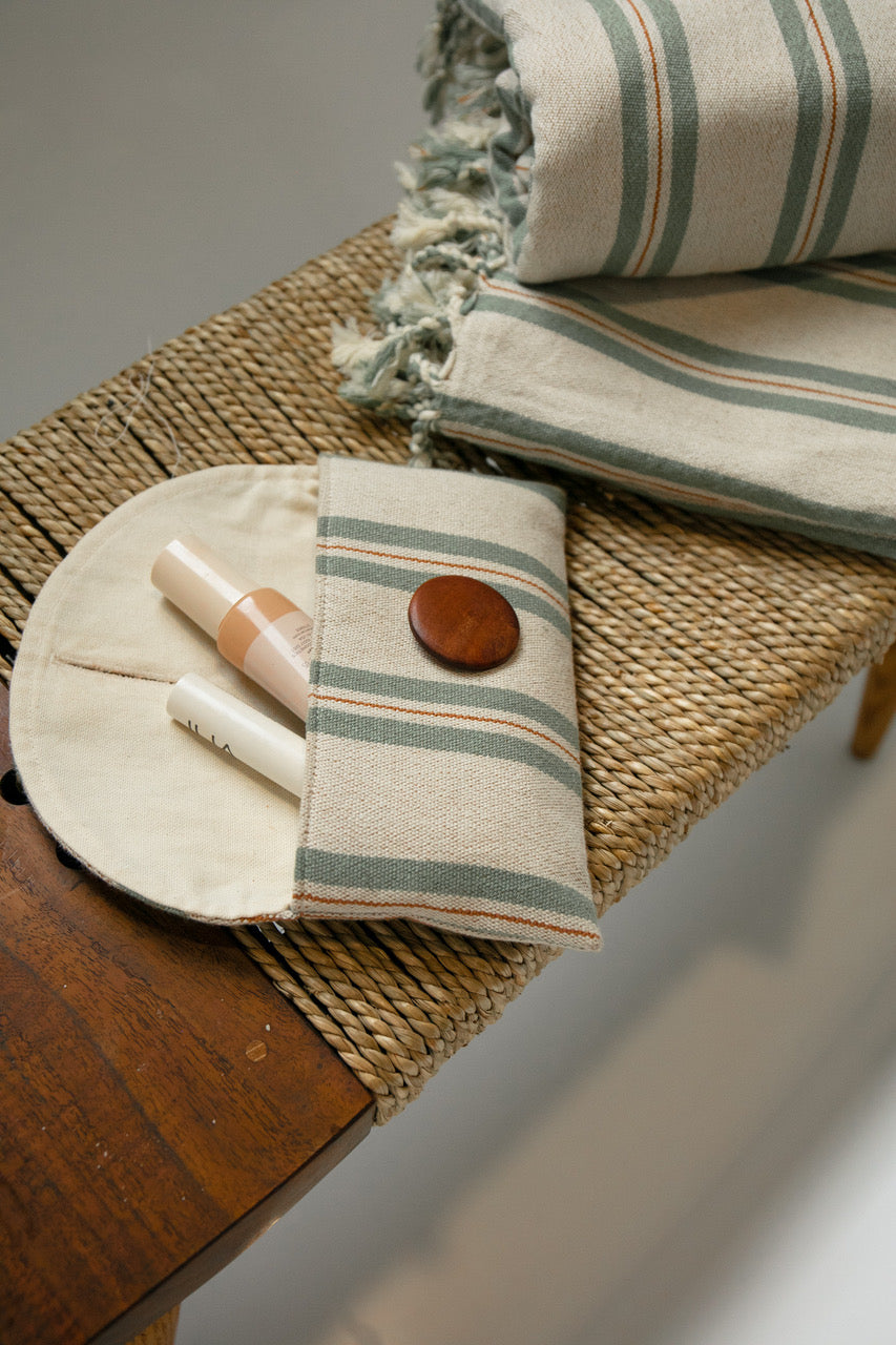 Deniz Bamboo Cotton Turkish Bath Towel and Hand Towel — sunwoven