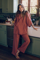 OddBird Loungewear Kardeş Top / XS Kardeş Loungewear Separates - Canyon Rose