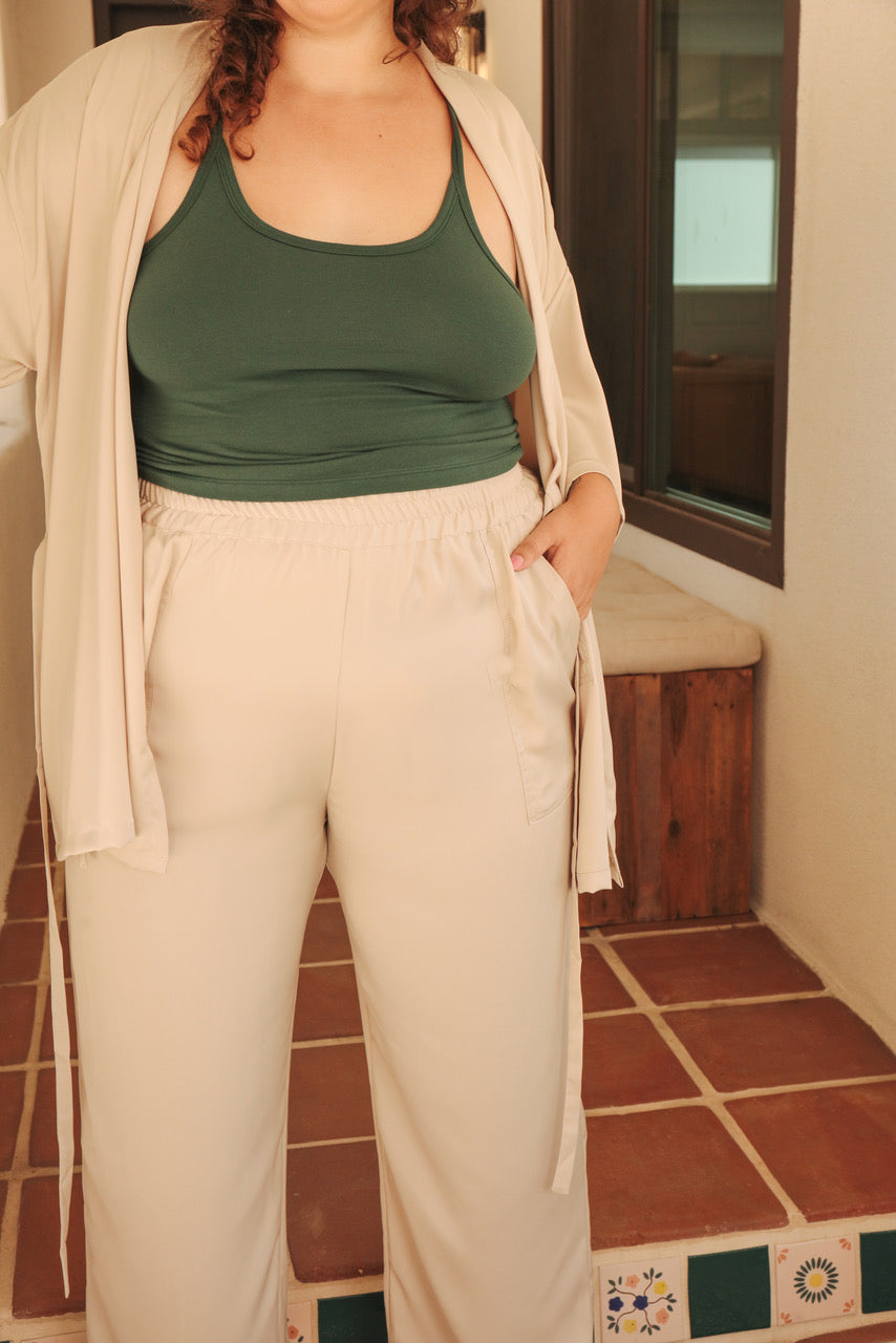 EcoSatin Crop Pant